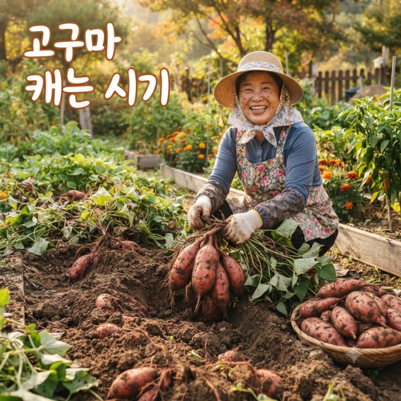 고구마 캐는 시기 언제가 좋을까? 수확시기와 캐는 방법 보관법까지