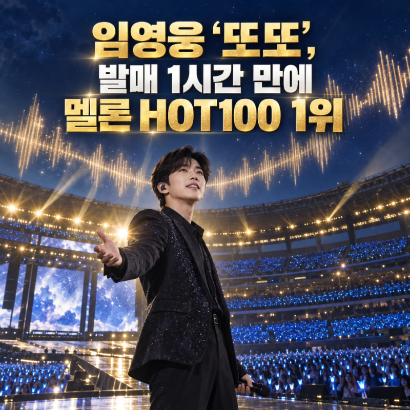 임영웅 ‘또또’, 발매 1시간 만에 멜론 HOT100 1위…‘IM HERO 10’ 전곡 차트 진입