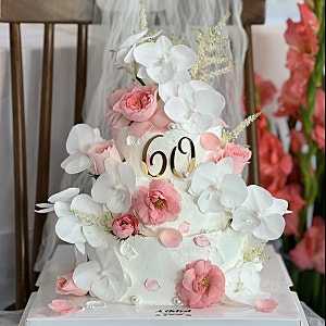 60세 생신 환갑 3단 케이크｜강남신사압구정청담 프리미엄 주문제작 생신케이크 어써드