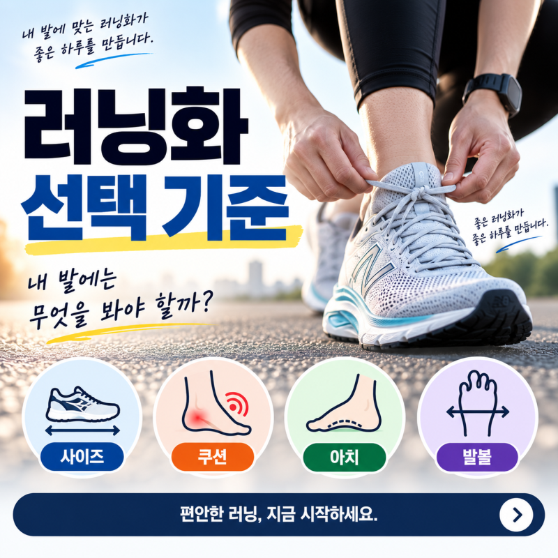 러닝화 고르는 법, 족저근막염·평발·발볼 넓으면 무엇을 봐야 할까?