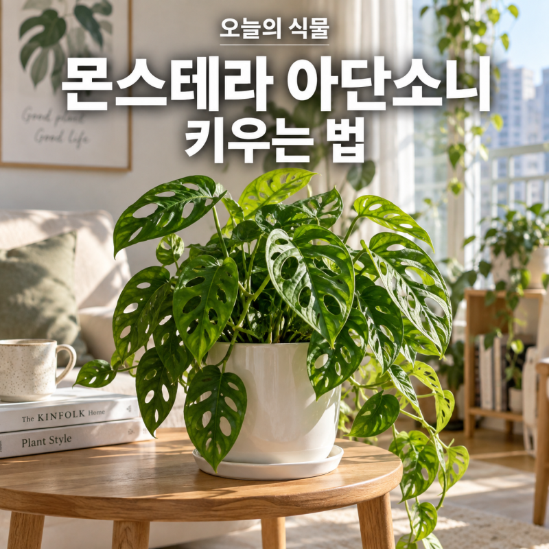 몬스테라 아단소니 키우기 물주기 햇빛 잎 노랗게 변하는 이유