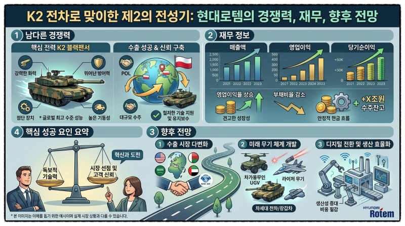 K2 전차로 제2의 전성기를 맞고 있는 현대로템의 남다른 경쟁력과 재무 정보, 향후 전망까지 ....