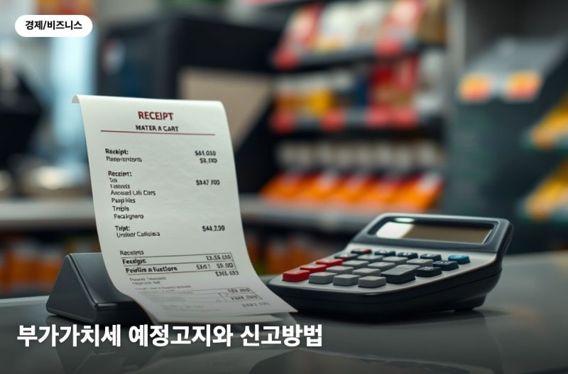 부가가치세 신고방법과 납부기한, 예정고지까지