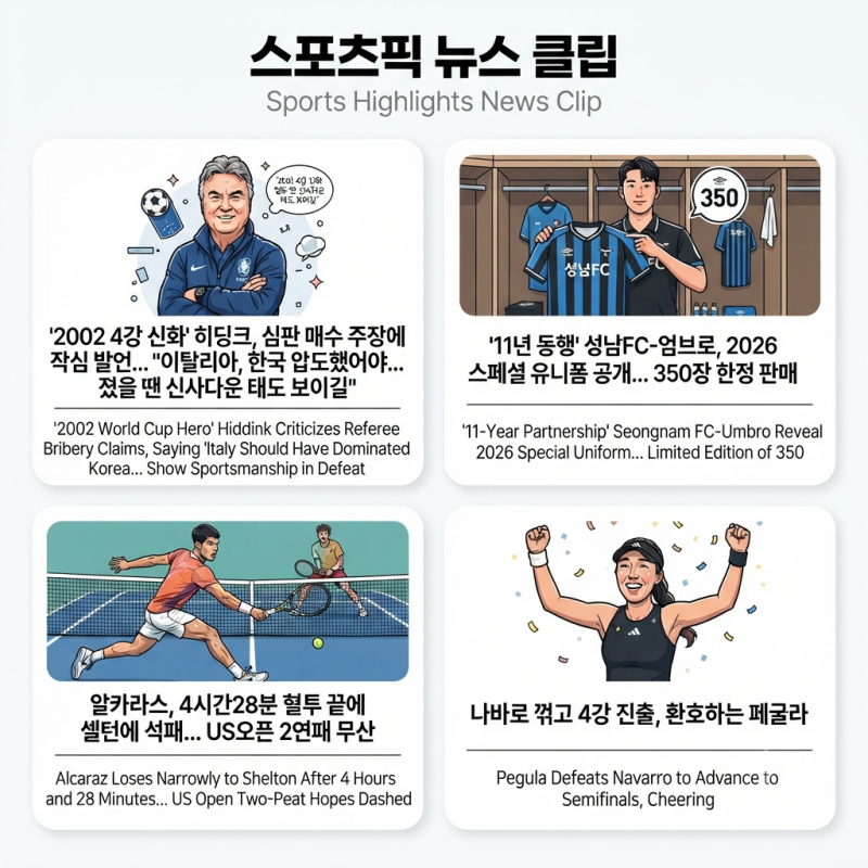 스포츠픽 간추린 밤중 뉴스맛집 09.09.수