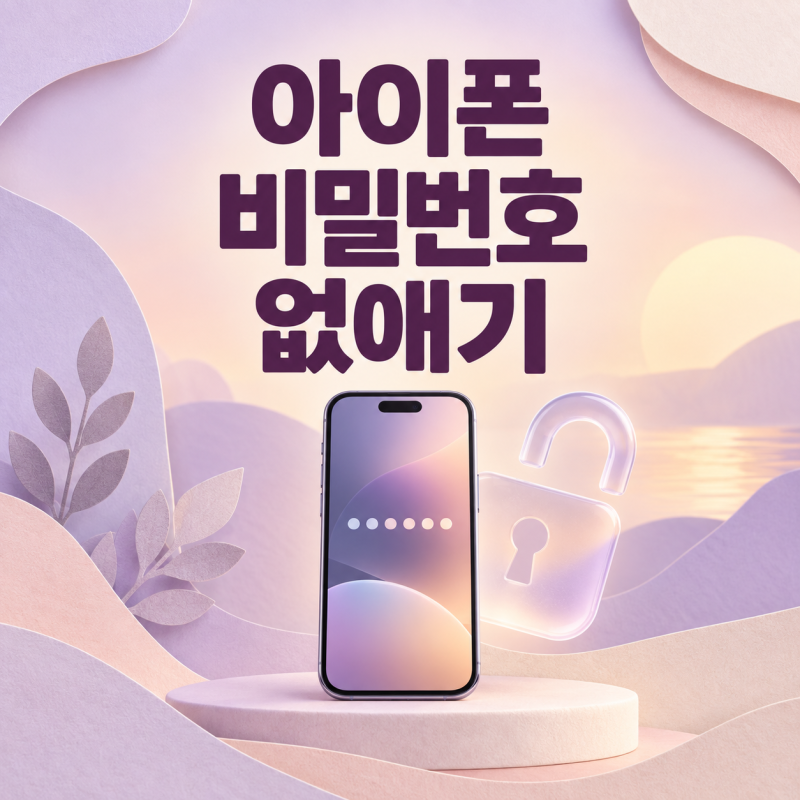 아이폰 비밀번호 없애기 초기화 없이 잠금 해제 방법