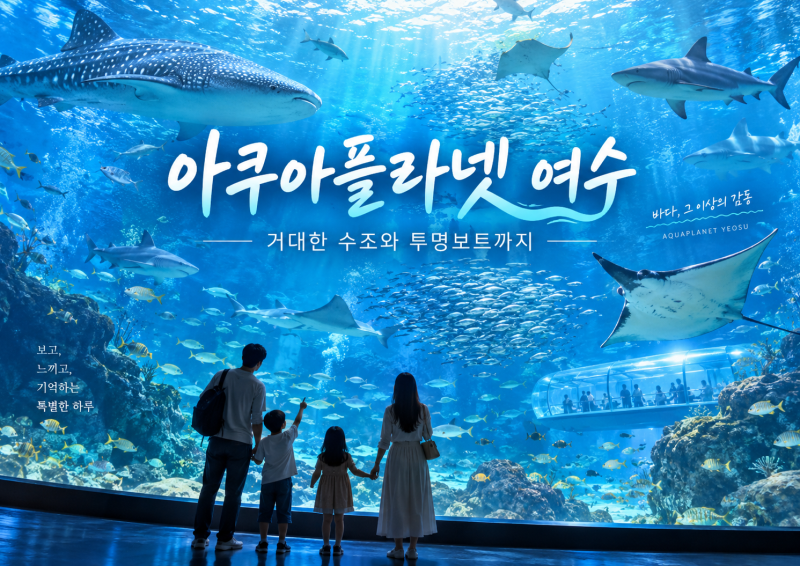 아쿠아플라넷 여수, 거대한 수조와 투명보트까지 아이와 즐기는 하루