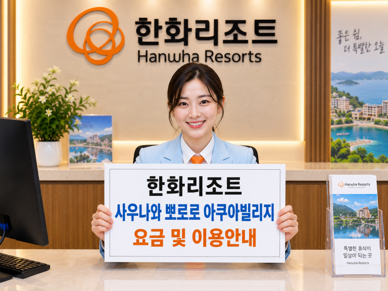 한화리조트 경주 사우나 와 워터파크 요금 및 이용안내 (뽀로로 아쿠아 빌리지)