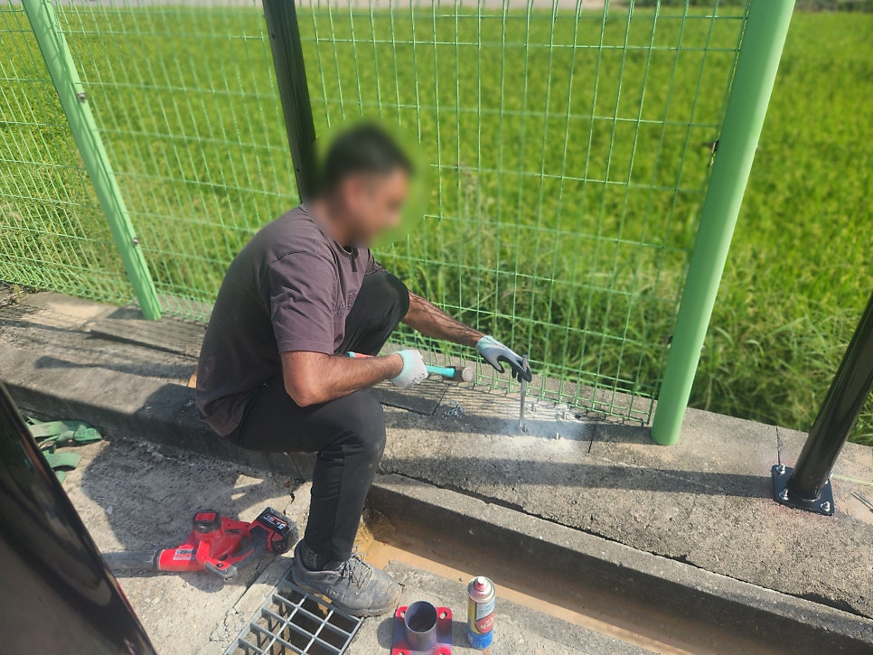 충남 아산 전원주택휀스 대문 울타리 신축 주택 울타리 설치