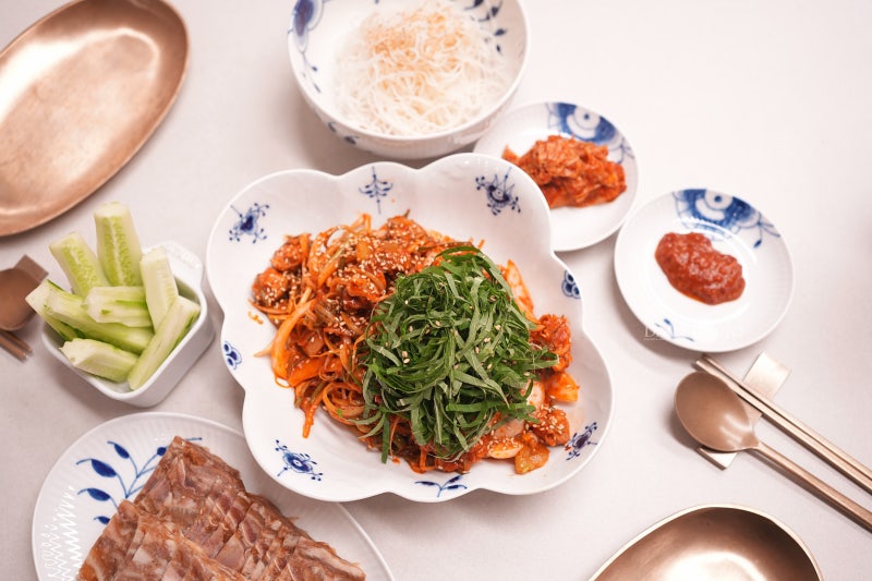 술안주 메뉴 추천 [골뱅이무침 레시피] 황금비율 양념장 ♡