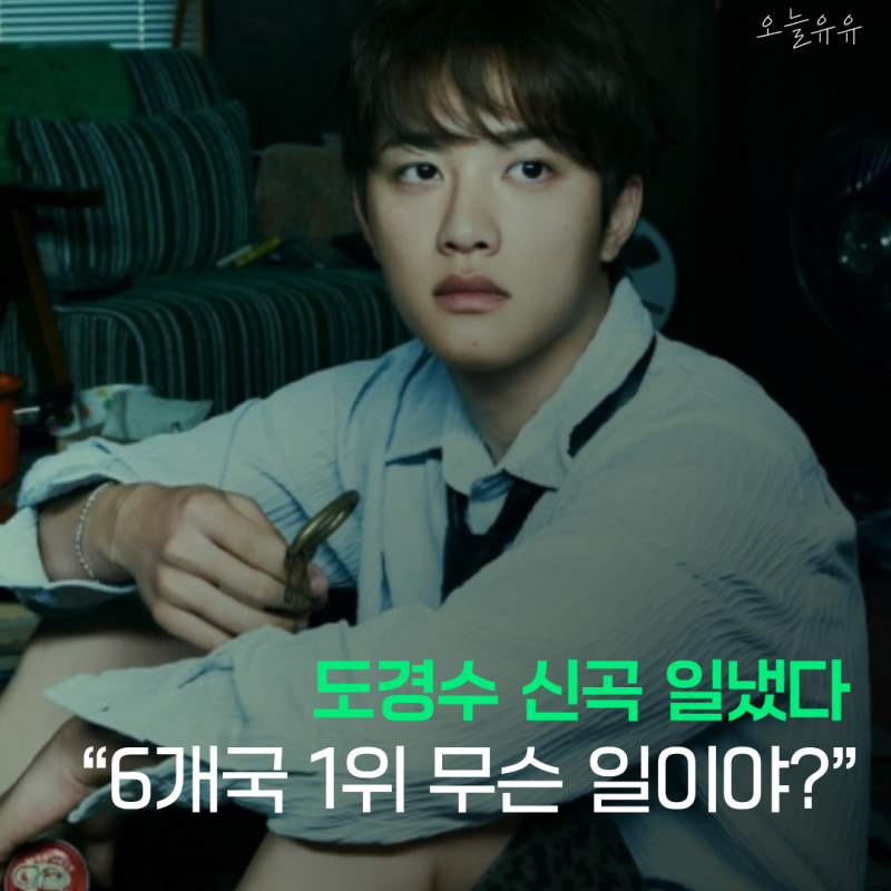 도경수 신곡 ‘DOPAMINE’ 얼마나 뜨겁길래? 월드와이드 아이튠즈 2위