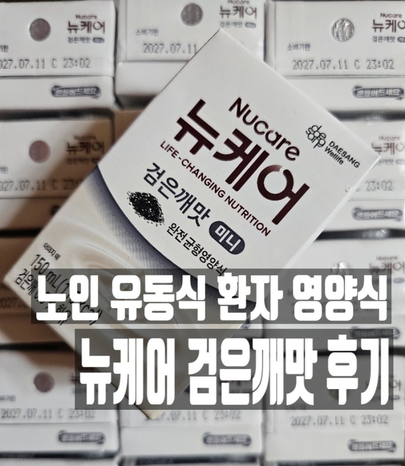 어르신 유동식 추천 뉴케어 검은깨맛 미니