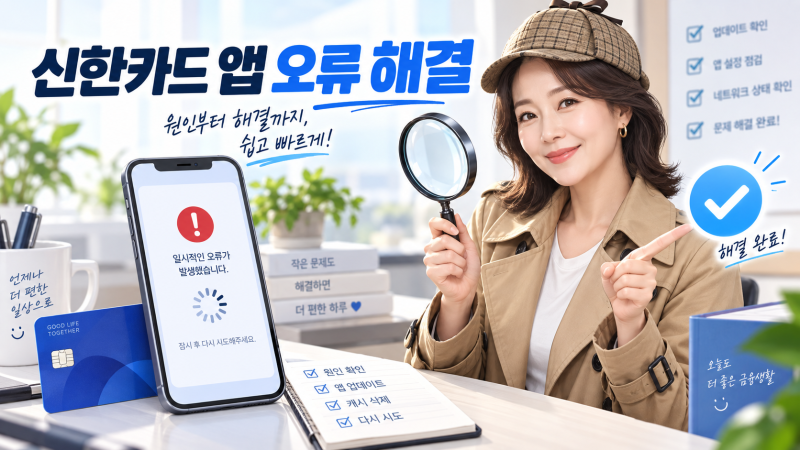 신한카드 앱 오류 해결 총정리｜신한 SOL페이 로그인·본인인증·앱카드 등록·결제 안 될 때