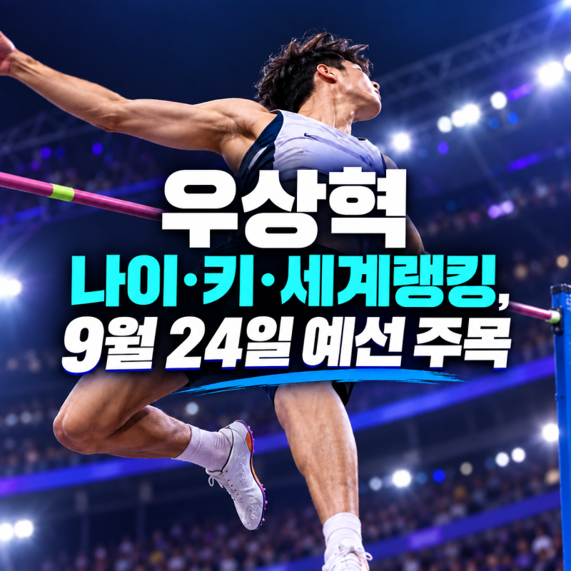 우상혁 나이·키·세계랭킹, 9월 24일 예선 주목