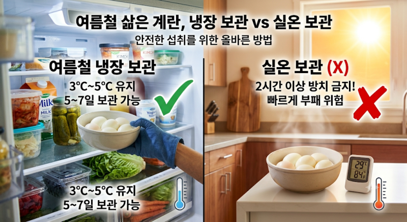 여름철 삶은 계란 보관법, 상하지 않게 끝까지 맛있게 먹는 꿀팁 총정리!