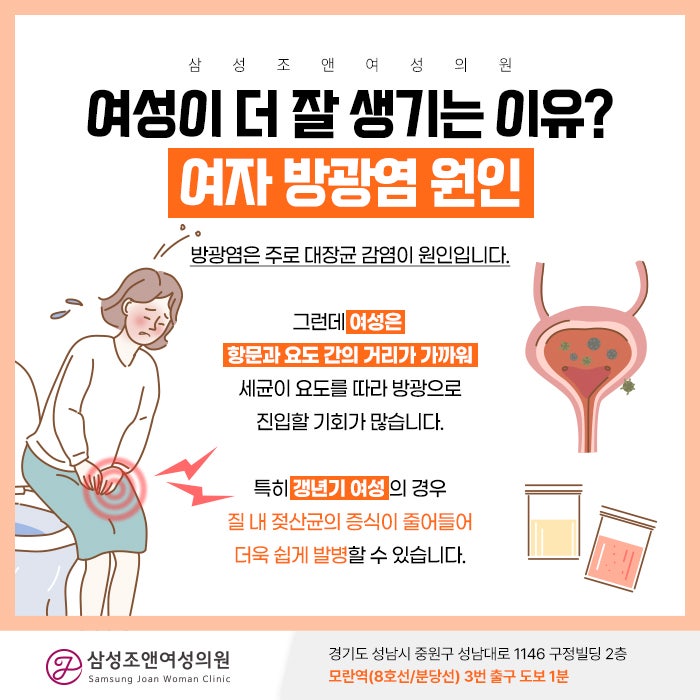 여의사가 알려주는 여성 방광염 치료 POINT! - 모란산부인과 추천