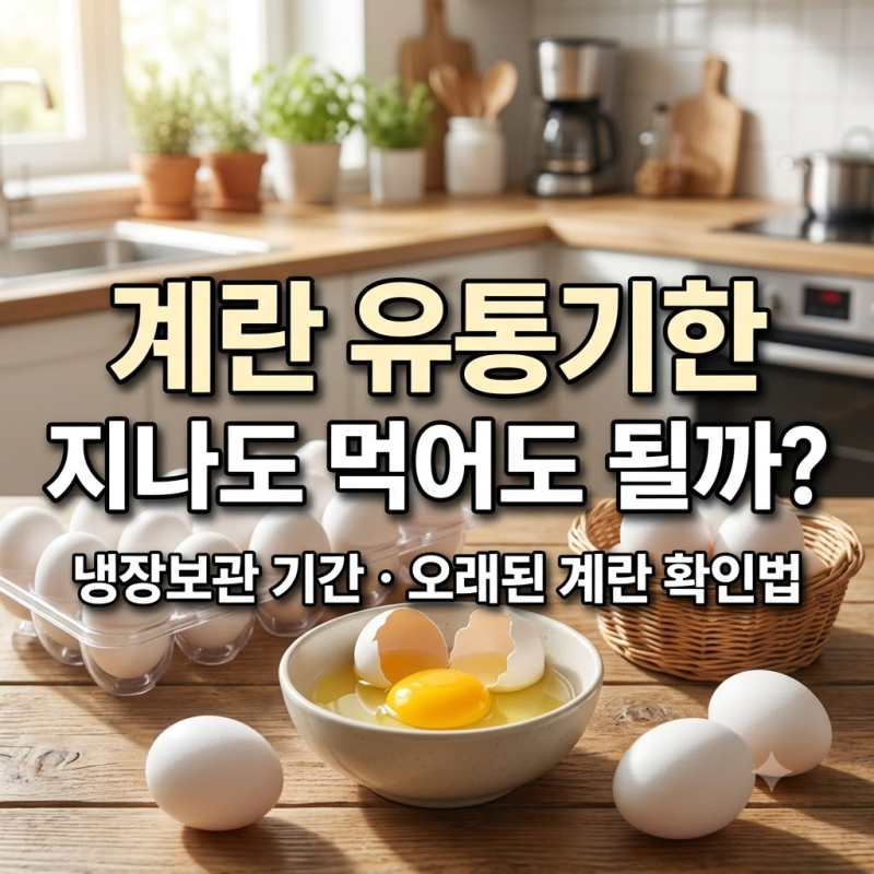 계란 유통기한 지나도 먹어도 될까? 냉장보관 기간과 확인법