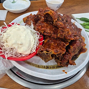 [서울 강남구 역삼동] 내돈내산 등뼈 맛집 신동궁감자탕 뼈숯불구이 역삼직영점 (feat. 로시망....