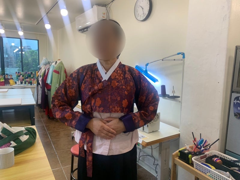 한복기능사 자격증 실기 기출문제 삼회장저고리