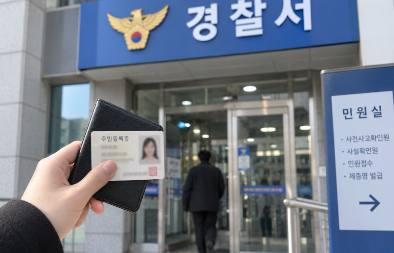 사건사고사실확인원 제출서류 뽑아보기