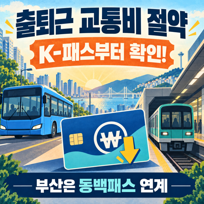 직장인 교통비 절약 방법｜K-패스부터 출퇴근 비용 줄이기