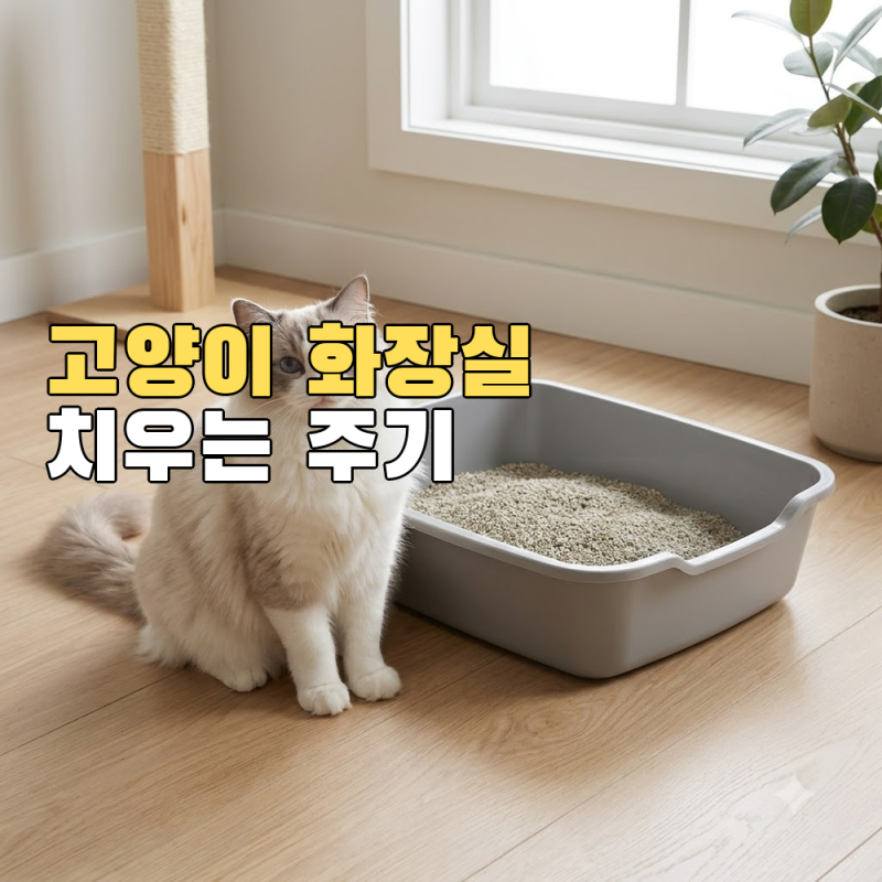 고양이 화장실 청소 방법, 냄새 날 때는 이미 늦었다