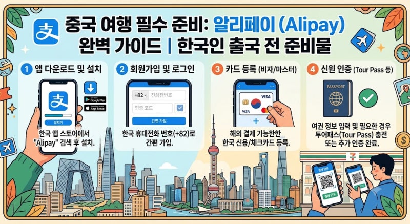 중국 여행 알리페이 사용법｜한국인이 출국 전에 준비할 것
