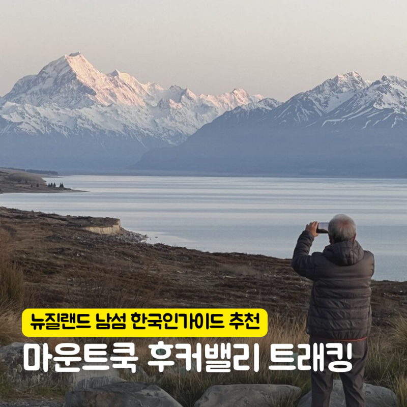 뉴질랜드 남섬 렌트카없이 마운트쿡 트래킹 당일 투어 후기, 크라이스트처치 출발 한국인 가....