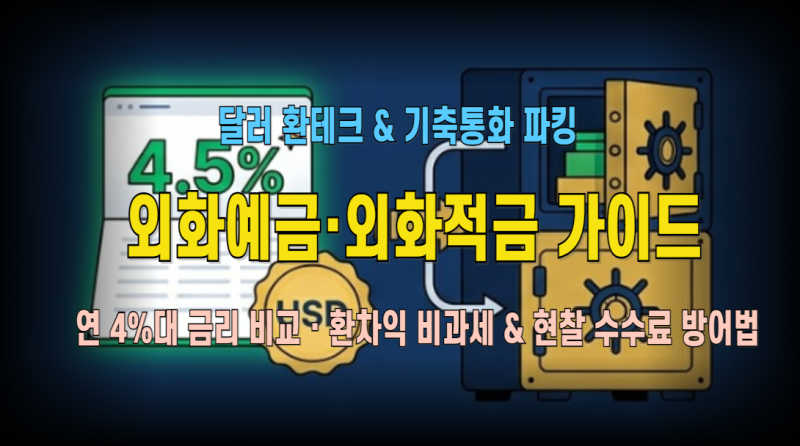 2026 외화예금·외화적금 완벽 가이드: 시중은행 달러 정기예금 금리 비교부터 환차익 비과세 ....