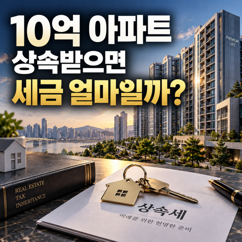 10억 아파트 상속세 얼마일까?｜자녀·배우자 상속세 직접 계산
