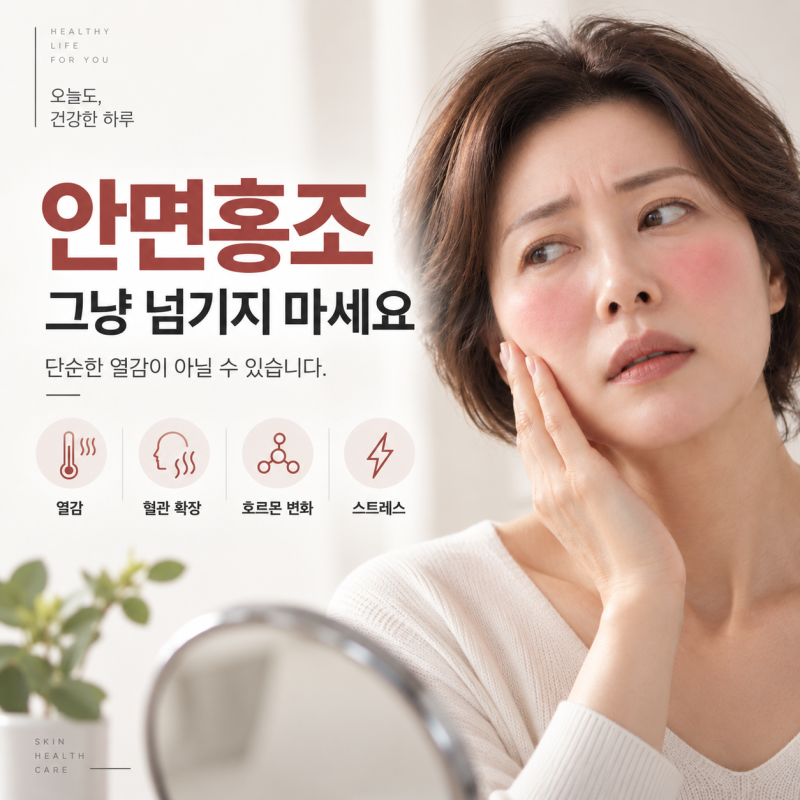 안면홍조원인, 얼굴이 자꾸 빨개진다면 그냥 넘기지 마세요