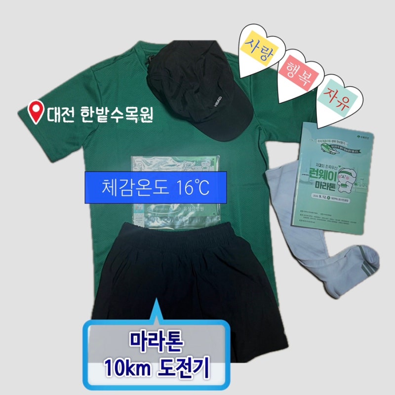 [대전] 9월12일 제2회 초록우산 런웨이 마라톤 생애 첫 마라톤 10키로 (대회 일정 및 유의사항/ ....