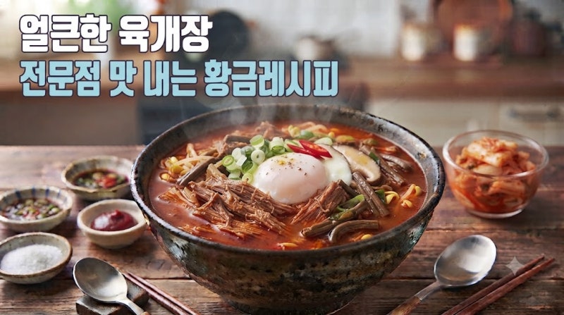 얼큰한 육개장, 전문점 맛 내는 황금 레시피