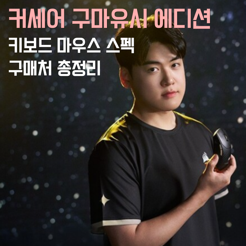 커세어 구마유시 게이밍 기어 에디션 구매처 키보드 마우스 스펙 총정리