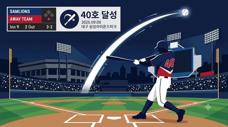 김도영 40홈런 달성, 41호 도전 일정과 KIA 최초 국내 40홈런 기록 정리