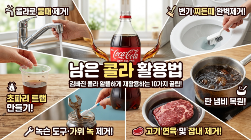 김빠진 콜라 활용법 10가지
