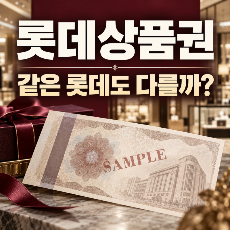 롯데상품권 사용처, 롯데리아에서 안 된다면? 종이·모바일부터 구분하세요
