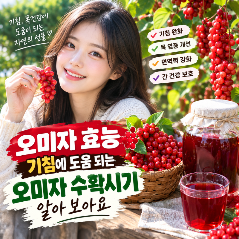 오미자 효능 기침에 도움 되는 오미자 수확시기 알아 보아요