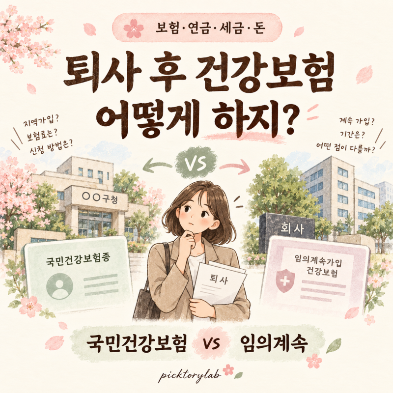 일본 퇴사 후 건강보험 어떻게 하나? 국민건강보험(국보) vs 임의계속