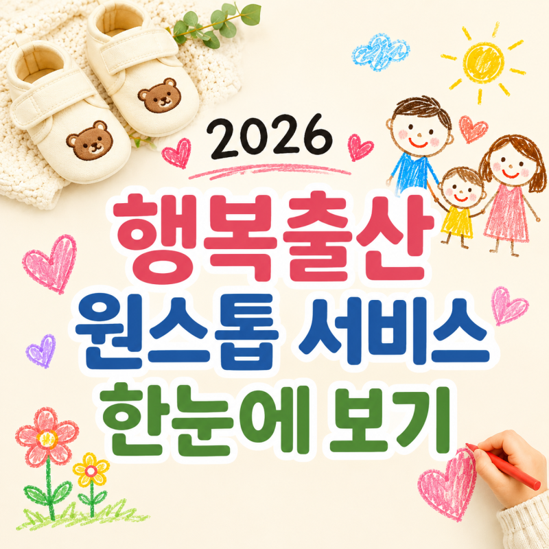 2026년 행복출산 원스톱 서비스 총정리 (신청 방법 & 혜택 목록)