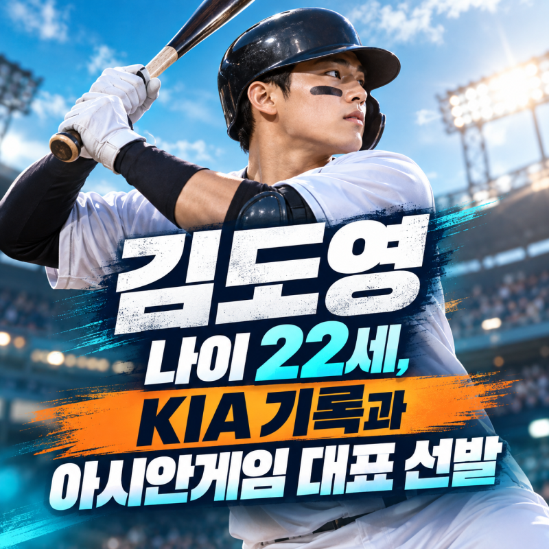 김도영 나이 22세, KIA 기록과 아시안게임 대표 선발