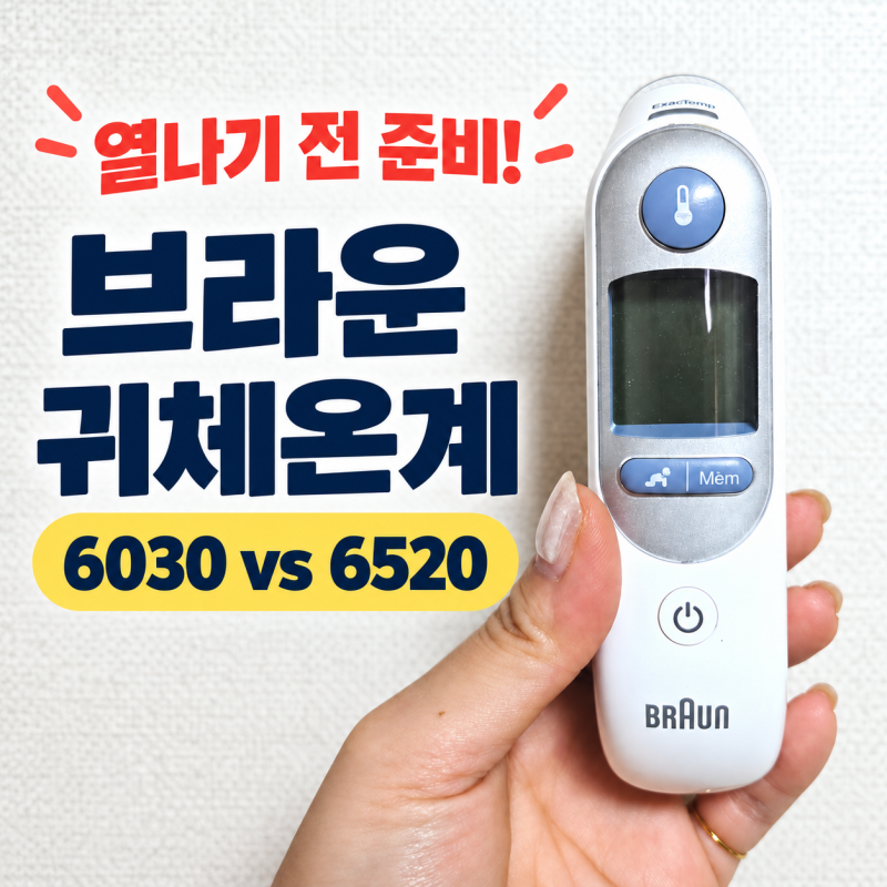 브라운 체온계 IRT6030 아기 귀체온계, IRT6520 실사용자가 비교한 차이
