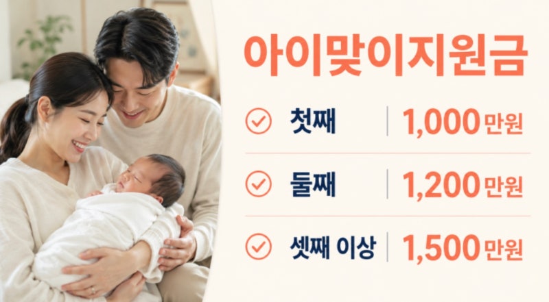 2027년 출산지원금 1000만원 진짜일까? 첫째부터 최대 2000만원 받는다