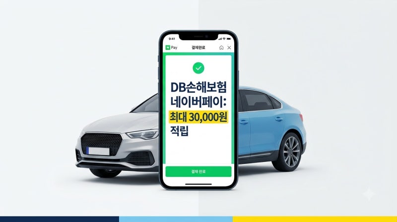 DB손해보험 네이버페이 자동차보험 혜택, 최대 3만원 적립