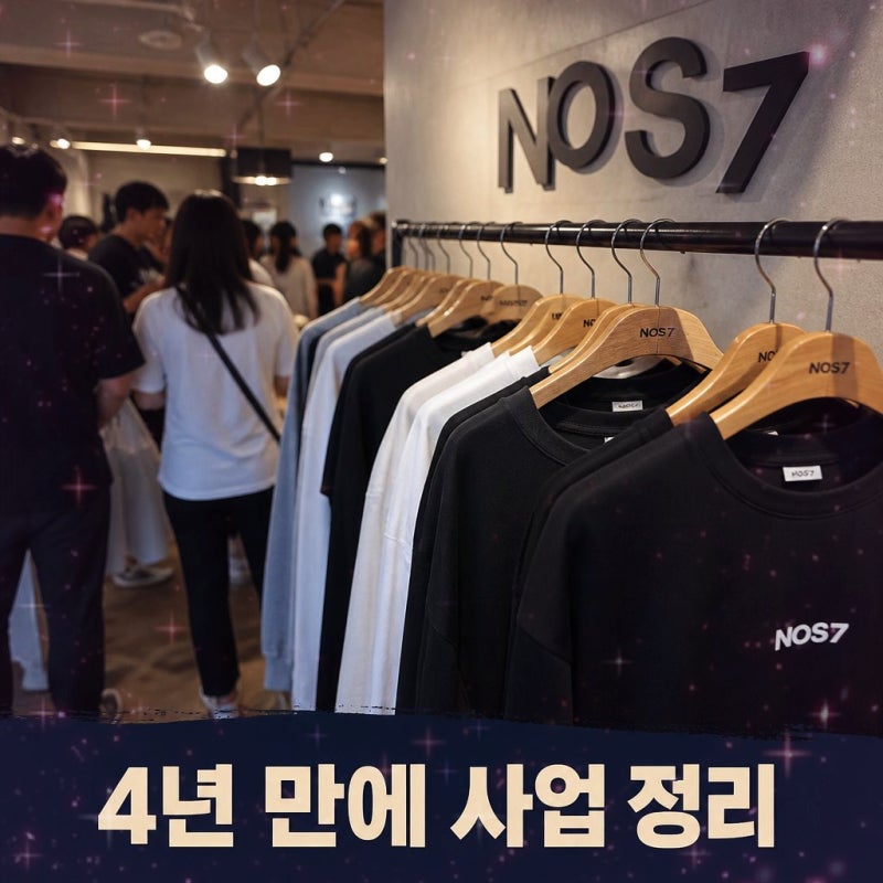 손흥민 패션브랜드 NOS7 운영 종료, 4년 만에 사업 정리 이유