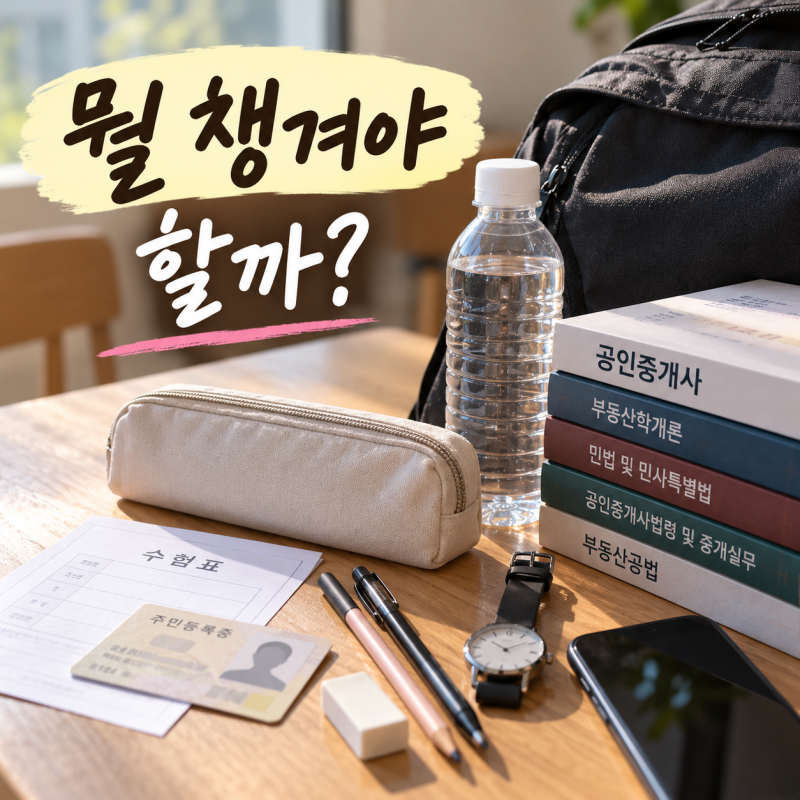 공인중개사 시험 준비물 뭐 챙길까? 반입물품·휴대폰까지