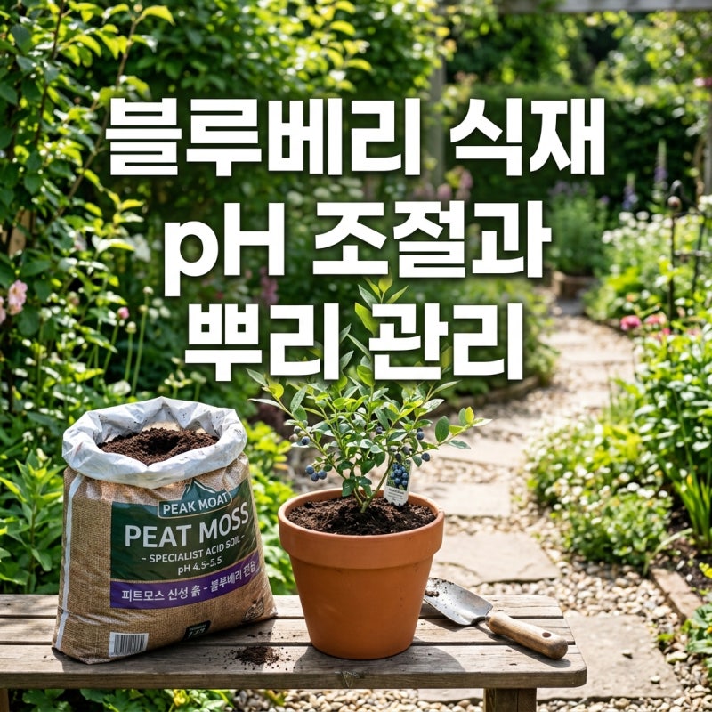 블루베리묘목재배 초봄 식재 조건과 실패 없는 피트모스 배합법