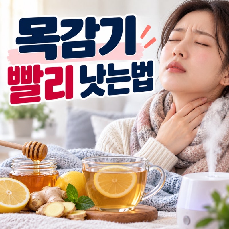 목감기 빨리 낫는법 목이 칼칼하고 기침 날 때