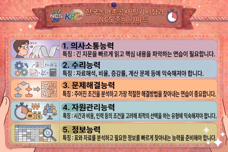 한국농어촌공사 취업가이드 3편- 전형절차·NCS·필기·면접 준비방법