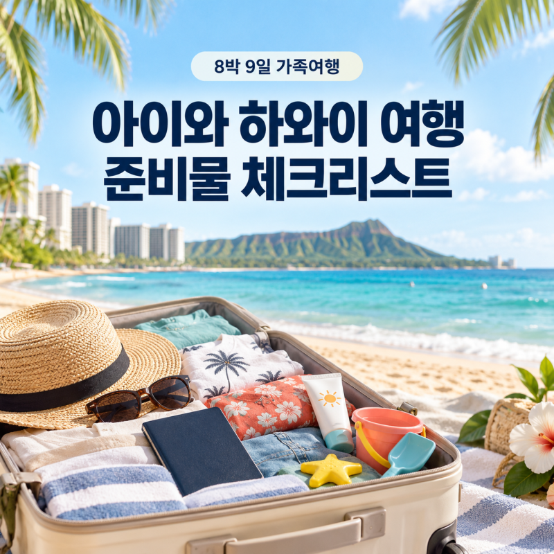 하와이 여행 준비물 정리