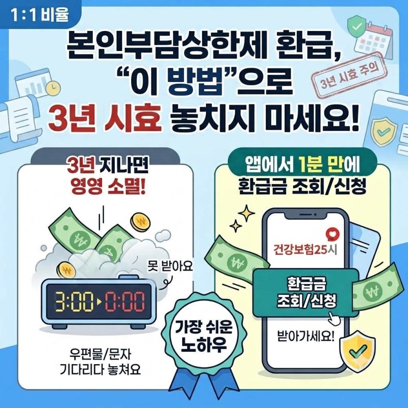 건강보험료 올랐다고 한숨 쉬기 전에! 2026년 본인부담상한제 환급 기준부터 확인하세요